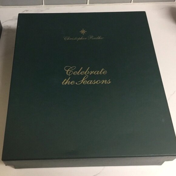 Christopher Radko 2000 Celebrate The Seasons Glass Ornaments6 Christmas Decor - Picture 1 of 5